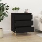 vidaXL Sideboard Schwarz 60x35x70 cm Holzwerkstoff vidaXL Sideboard Schwarz 60x35x70 cm Holzwerkstoff