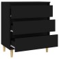 vidaXL Sideboard Schwarz 60x35x70 cm Holzwerkstoff vidaXL Sideboard Schwarz 60x35x70 cm Holzwerkstoff