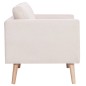 2-Sitzer-Sofa Stoff Cremeweiß 2-Sitzer-Sofa Stoff Cremeweiß