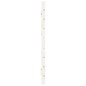 vidaXL Wand-Kopfteil Weiß 186x3x63 cm Massivholz Kiefer