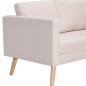 2-Sitzer-Sofa Stoff Cremeweiß 2-Sitzer-Sofa Stoff Cremeweiß