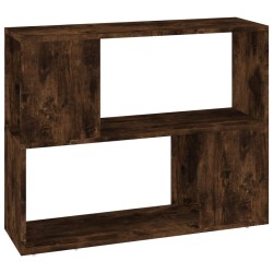 vidaXL Bücherregal/Raumteiler Räuchereiche 80x24x63 cm