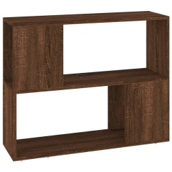 vidaXL Bücherregal/Raumteiler Braun Eichen-Optik 80x24x63 cm