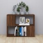 vidaXL Bücherregal/Raumteiler Braun Eichen-Optik 80x24x63 cm vidaXL Bücherregal/Raumteiler Braun Eichen-Optik 80x24x63 cm