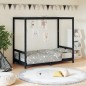 vidaXL Kinderbett Schwarz 80x160 cm Massivholz Kiefer vidaXL Kinderbett Schwarz 80x160 cm Massivholz Kiefer