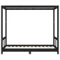 vidaXL Kinderbett Schwarz 80x160 cm Massivholz Kiefer vidaXL Kinderbett Schwarz 80x160 cm Massivholz Kiefer