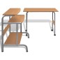Computertisch Schreibtisch Computerwagen PC Tisch Bürotisch Braun Computertisch Schreibtisch Computerwagen PC Tisch Bürotisch Braun