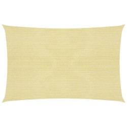 vidaXL Sonnensegel HDPE Rechteckig 2x4 m Beige