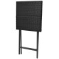 vidaXL 3-tlg. Bistro-Set Klappbar Stahl Poly Rattan Schwarz vidaXL 3-tlg. Bistro-Set Klappbar Stahl Poly Rattan Schwarz