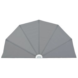 vidaXL Faltbarer Terrassen-Seitenfächer Grau 200 cm