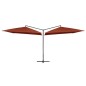 vidaXL Doppelsonnenschirm mit Stahlmast 250×250 cm Terracotta-Rot vidaXL Doppelsonnenschirm mit Stahlmast 250×250 cm Terracotta-Rot