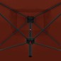 vidaXL Doppelsonnenschirm mit Stahlmast 250×250 cm Terracotta-Rot vidaXL Doppelsonnenschirm mit Stahlmast 250×250 cm Terracotta-Rot