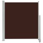 vidaXL Ausziehbare Seitenmarkise 140 x 300 cm Braun vidaXL Ausziehbare Seitenmarkise 140 x 300 cm Braun
