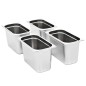 vidaXL Gastronormbehälter 4 Stk. GN 1/3 200 mm Edelstahl vidaXL Gastronormbehälter 4 Stk. GN 1/3 200 mm Edelstahl