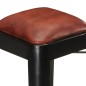 Barhocker 2 Stk. Schwarz Echtleder Barhocker 2 Stk. Schwarz Echtleder
