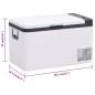 vidaXL Kühlbox mit Tragegriff Schwarz/Weiß 25L PP & PE vidaXL Kühlbox mit Tragegriff Schwarz/Weiß 25L PP & PE