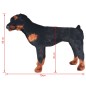 vidaXL Plüschtier Hund Rottweiler Stehend Plüsch Schwarz und Braun XXL vidaXL Plüschtier Hund Rottweiler Stehend Plüsch Schwarz und Braun XXL