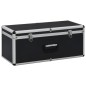 vidaXL Aufbewahrungskoffer 3 Stk. Schwarz Aluminium vidaXL Aufbewahrungskoffer 3 Stk. Schwarz Aluminium