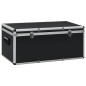 vidaXL Aufbewahrungskoffer 3 Stk. Schwarz Aluminium vidaXL Aufbewahrungskoffer 3 Stk. Schwarz Aluminium