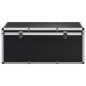 vidaXL Aufbewahrungskoffer 3 Stk. Schwarz Aluminium vidaXL Aufbewahrungskoffer 3 Stk. Schwarz Aluminium
