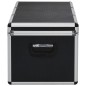 vidaXL Aufbewahrungskoffer 3 Stk. Schwarz Aluminium vidaXL Aufbewahrungskoffer 3 Stk. Schwarz Aluminium