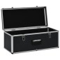 vidaXL Aufbewahrungskoffer 3 Stk. Schwarz Aluminium vidaXL Aufbewahrungskoffer 3 Stk. Schwarz Aluminium