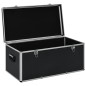 vidaXL Aufbewahrungskoffer 3 Stk. Schwarz Aluminium vidaXL Aufbewahrungskoffer 3 Stk. Schwarz Aluminium