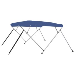 vidaXL 4-Bow Bimini Top Blau 243x210x137 cm