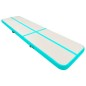 vidaXL Aufblasbare Gymnastikmatte mit Pumpe 600x100x15 cm PVC Grün vidaXL Aufblasbare Gymnastikmatte mit Pumpe 600x100x15 cm PVC Grün