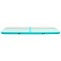 vidaXL Aufblasbare Gymnastikmatte mit Pumpe 600x100x15 cm PVC Grün vidaXL Aufblasbare Gymnastikmatte mit Pumpe 600x100x15 cm PVC Grün