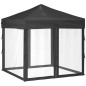 vidaXL Partyzelt Faltbar mit Seitenwänden Anthrazit 2x2 m vidaXL Partyzelt Faltbar mit Seitenwänden Anthrazit 2x2 m