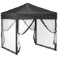 vidaXL Partyzelt Faltbar mit Seitenwänden Anthrazit 2x2 m vidaXL Partyzelt Faltbar mit Seitenwänden Anthrazit 2x2 m
