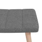 Schaukelsessel mit Hocker Dunkelgrau Stoff Schaukelsessel mit Hocker Dunkelgrau Stoff