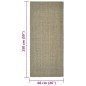 vidaXL Teppich Natur Sisal 66x150 cm Taupe vidaXL Teppich Natur Sisal 66x150 cm Taupe