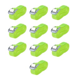 vidaXL Spanngurte 10 Stk. 0,25 Tonnen 5m×25mm Neongrün