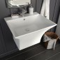 vidaXL Waschbecken Wandmontage Keramik Weiß 500 x 450 x 410 mm vidaXL Waschbecken Wandmontage Keramik Weiß 500 x 450 x 410 mm