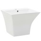 vidaXL Waschbecken Wandmontage Keramik Weiß 500 x 450 x 410 mm vidaXL Waschbecken Wandmontage Keramik Weiß 500 x 450 x 410 mm