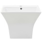 vidaXL Waschbecken Wandmontage Keramik Weiß 500 x 450 x 410 mm vidaXL Waschbecken Wandmontage Keramik Weiß 500 x 450 x 410 mm
