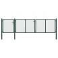 vidaXL Gartentor Stahl 400 x 100 cm Grün vidaXL Gartentor Stahl 400 x 100 cm Grün