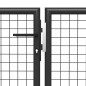 vidaXL Gartentor Stahl 400 x 100 cm Anthrazit vidaXL Gartentor Stahl 400 x 100 cm Anthrazit