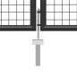 vidaXL Gartentor Stahl 400 x 100 cm Anthrazit vidaXL Gartentor Stahl 400 x 100 cm Anthrazit