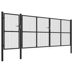 vidaXL Gartentor Stahl 500×150 cm Anthrazit