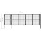 vidaXL Gartentor Stahl 500×150 cm Anthrazit vidaXL Gartentor Stahl 500×150 cm Anthrazit