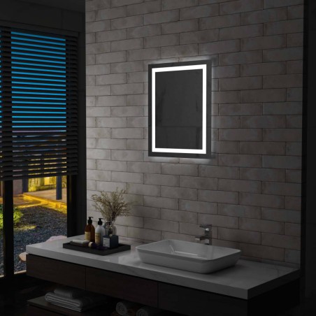 vidaXL LED-Badspiegel mit Berührungssensor 50x60 cm