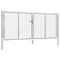 vidaXL Gartentor Verzinkter Stahl 306 x 175 cm Silbern vidaXL Gartentor Verzinkter Stahl 306 x 175 cm Silbern