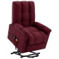 Massagesessel mit Aufstehhilfe Weinrot Stoff Massagesessel mit Aufstehhilfe Weinrot Stoff
