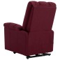 Massagesessel mit Aufstehhilfe Weinrot Stoff Massagesessel mit Aufstehhilfe Weinrot Stoff