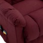Massagesessel mit Aufstehhilfe Weinrot Stoff Massagesessel mit Aufstehhilfe Weinrot Stoff
