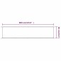 vidaXL Senkrechtmarkise Blau 60x800 cm Oxford-Gewebe vidaXL Senkrechtmarkise Blau 60x800 cm Oxford-Gewebe