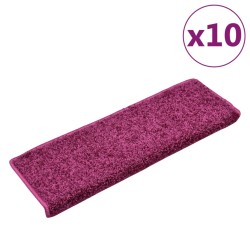 vidaXL Stufenmatten 10 Stk. 65x21x4 cm Violett